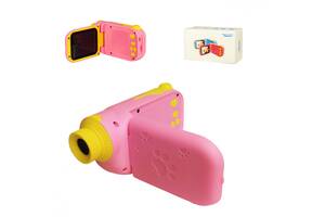 Детская цифровая видеокамера C138 с картой памяти (Розовый)
