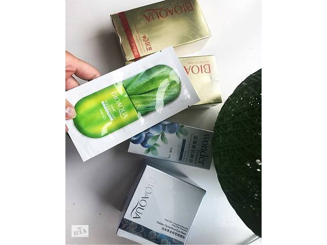 Маски для лица 24k gold, collagen, сыворотки. Уход за кожей