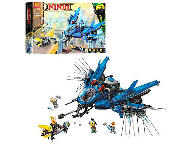 Конструктор Бела Нинзя 10721 Bela Ninja самолет молния Джея Ninjago нинзяго