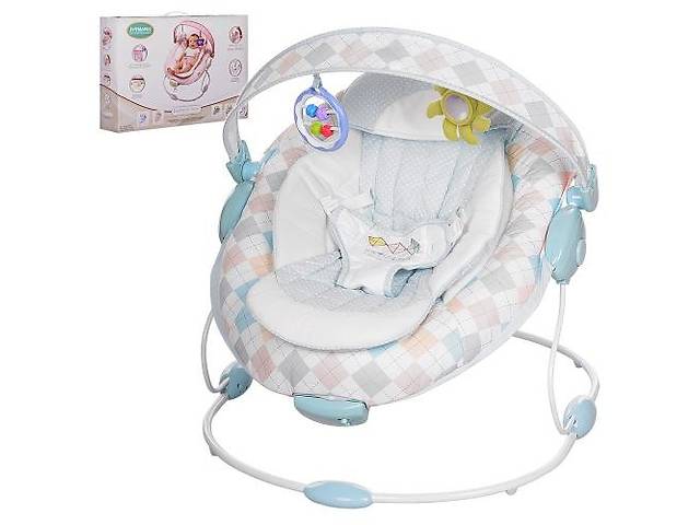 Шезлонг-качалка Bambi 60685A White