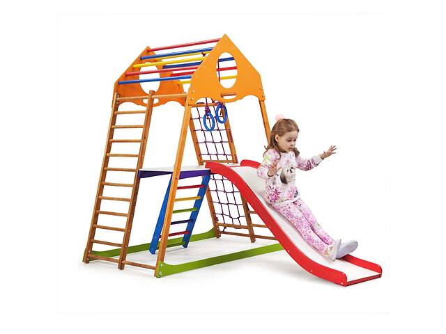 SportBaby Детский спортивный комплекс для дома KindWood Plus 2
