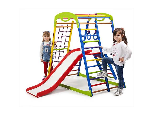 Детский спортивный комплекс для дома SportBaby SportWood Plus 2