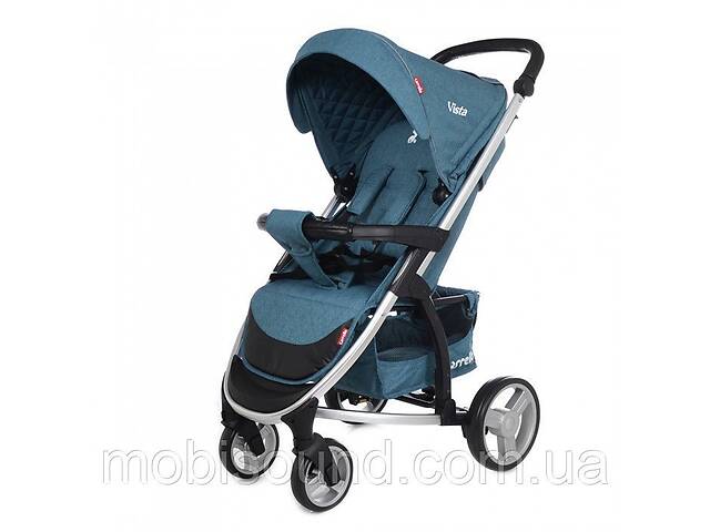 Коляска прогулочная Carrello Vista CRL-8505 Water Blue в льне +дождевик