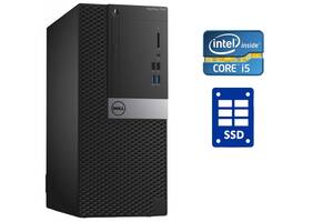 ПК Dell OptiPlex 7040 Tower / Intel Core i5-6400 (4 ядра по 2.7 - 3.3 GHz) / 8 GB DDR4 / 120 GB SSD / Intel HD Graphi...
