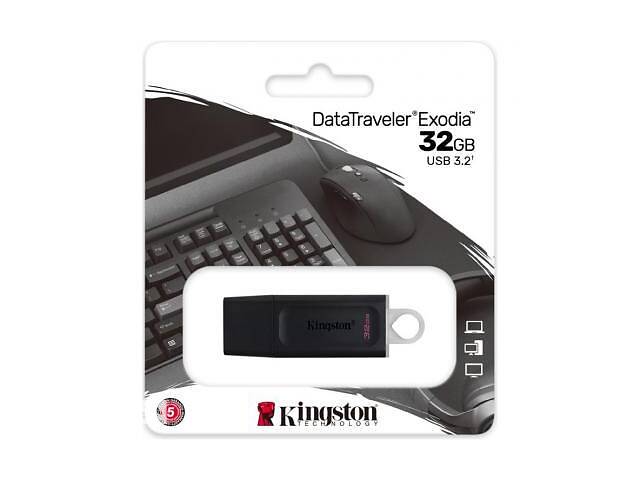 USB 3.2 флэш накопитель 32Gb Kingston DataTraveler Exodia Black/White (DTX/32GB) чёрн.+бел. новый