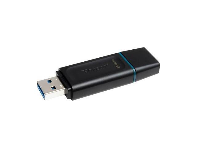 USB 3.2 флэш накопитель 64GB Kingston DataTraveler Exodia (DTX/64GB) слайдер чёрн.+син. новый