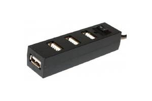 USB HUB Voltronic 4xUSB2.0 Black (YT-HUB4-B/07243) (Код товара:23603)