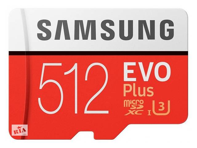 Карта памяти Samsung microSDXC 512GB Evo Plus UHS-І U3 Class 10