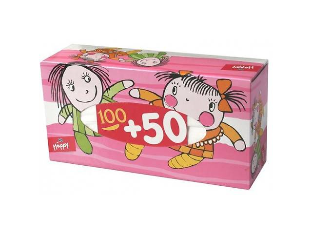 Салфетки отрывные Bella Happy, 100 + 50 шт.