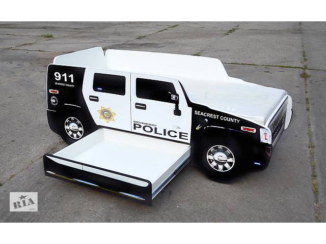 Кровать-машина Hummer Police из МДФ