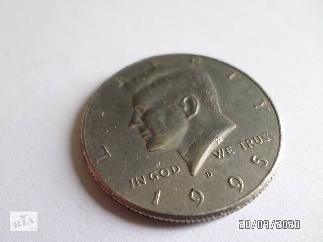 Монета США 50 центов 1995 года, Кеннеди. 1\2 доллара. Half dollar