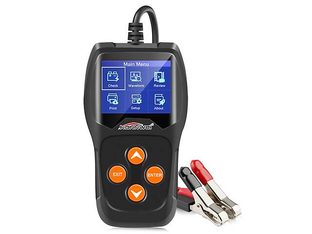 Аккумуляторный автомобильный тестер KONNWIE KW600 цветной TFT LCD диагностический XP Win7 Win8 Win10 (3657-10584a)
