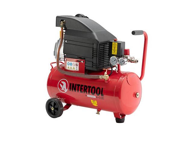 Компрессор для покраски масляный 24 л, 206 л/мин Intertool PT-0010