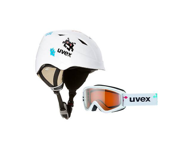  Комплект шлем горнолыжный детский + маска Uvex Airwing II SET (48-52) Белый S56S1121401- объявление о продаже  в Киеве