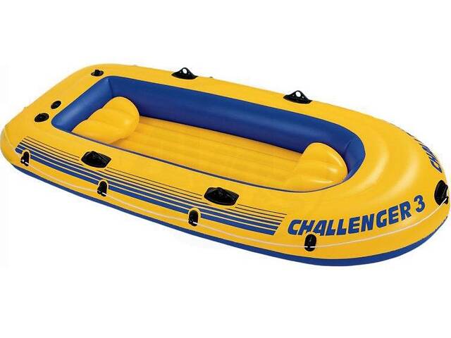 Лодка надувная Intex 68370 Challenger на 3 человека Желтый (68370_int)
