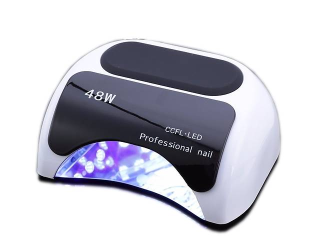 Гибридная лампа для сушки и наращивания ногтей Professional Nail 48W CCFL+LED White/Black