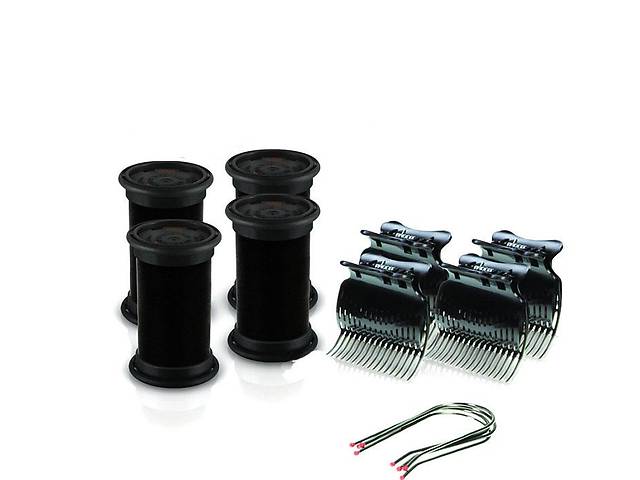 Электробигуди Diva, черные, D422, бигуди+шпильки+зажимы, 32 mm