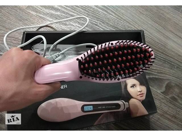 Электрическая расческа выпрямитель FAST HAIR STRAIGHTENER HQT-906, выпрямитель, укладка для волос!