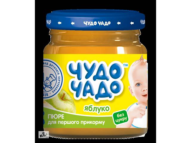 Пюре Чудо-чадо Яблоко, без сахара, 90 г