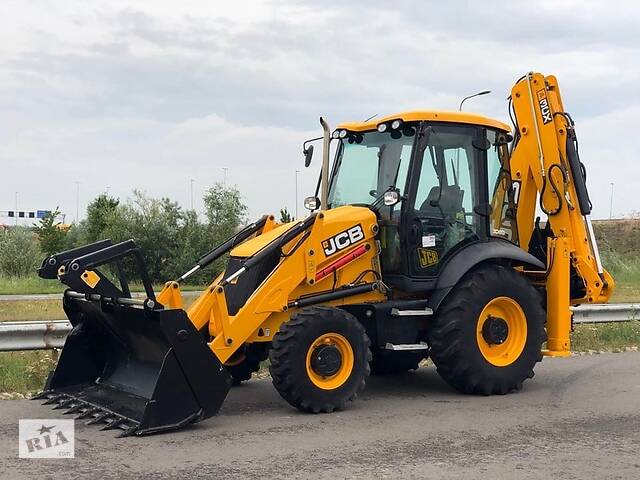Экскаватор и погрузчик 2в1. Услуги экскаватора-погрузчика JCB 3CX в Одессе. Аренда трактора с ковшом