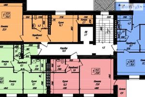 Продается 2-комнатная квартира 53 кв. м в Тернополе