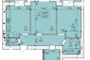 Продается 2-комнатная квартира 65.03 кв. м в Хмельницком