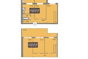 Продается 5-комнатная квартира 123 кв. м в Запорожье