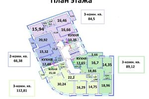 Продається 3-кімнатна квартира 84.5 кв. м у Чернігові
