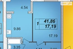 Продается 1-комнатная квартира 42 кв. м в Житомире