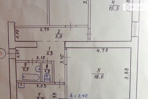 Продается 3-комнатная квартира 76 кв. м в Березно