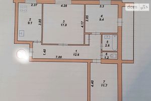 Продается 3-комнатная квартира 76 кв. м в Житомире