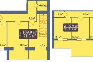 Продается 5-комнатная квартира 109.9 кв. м в Чернигове