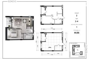 Продается 2-комнатная квартира 45 кв. м в Днепре