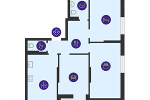 Продается 3-комнатная квартира 83.58 кв. м в Киеве