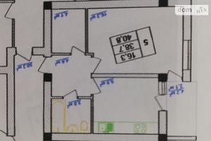 Продається 1-кімнатна квартира 42 кв. м у Вінниці