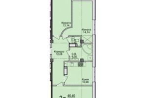 Продается 3-комнатная квартира 83.33 кв. м в Черкассах